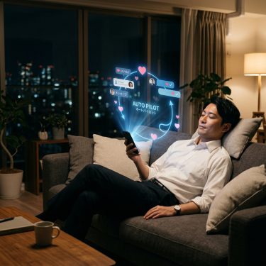 疲れている日の出会いアプリ活用法【省エネ戦略】：無理をしない「オートパイロット」運用術