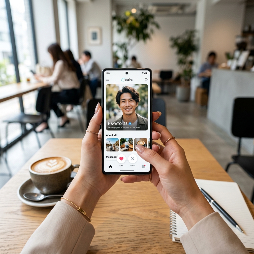 ワクワクメールで出会える魅力的なプロフィールの作り方と例文（スマホで男性のプロフィールを見る女性目線の画像）